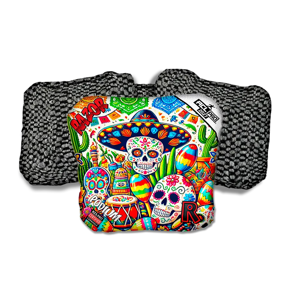 Podium PRO Fiesta Black Back Cornhole Bags
