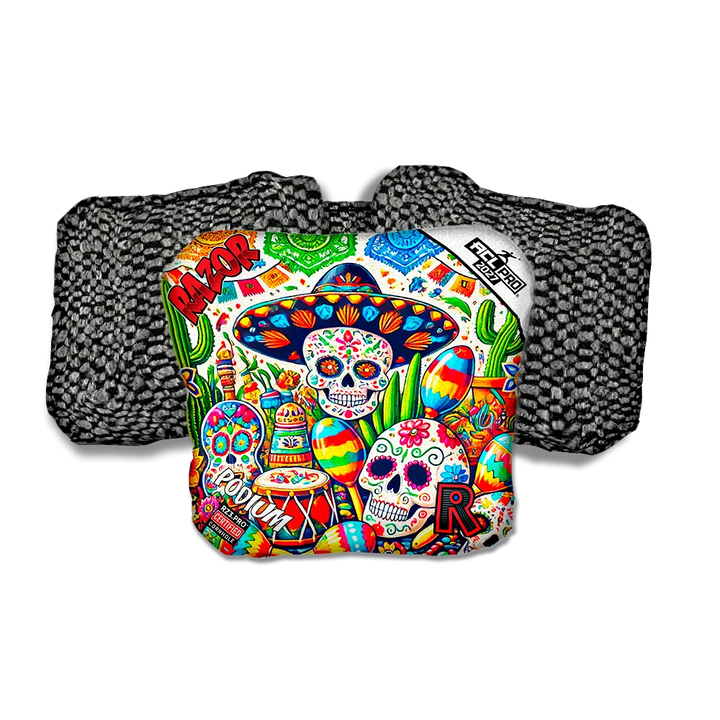 Podium PRO Fiesta Black Back Cornhole Bags