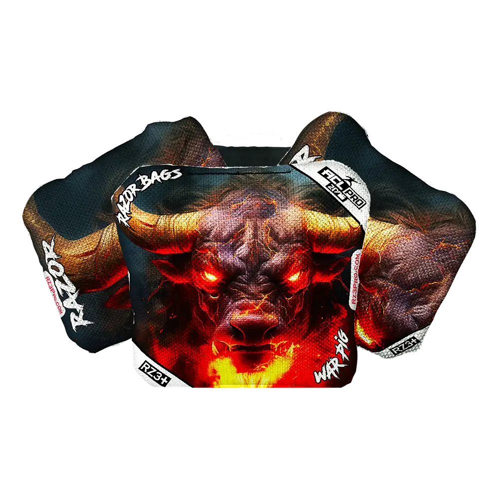 War Pig | Fire Buffalo 2 | ACL PRO Razor Cornhole Bags