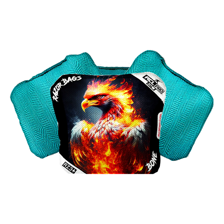 Bone | Fire Phoenix | ACL PRO Razor Cornhole Bags