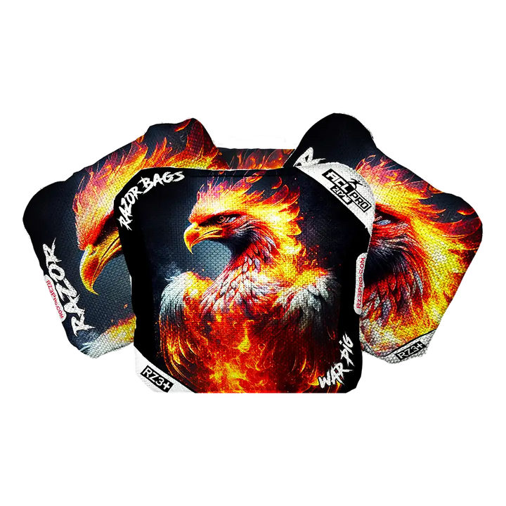 War Pig | Fire Phoenix | ACL PRO Razor Cornhole Bags