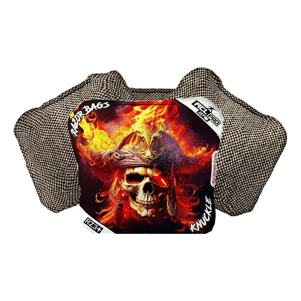 Knuckle | Fire Pirate | ACL PRO Razor Cornhole Bags