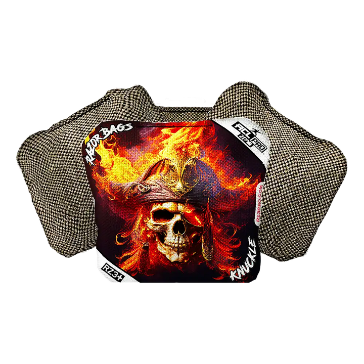 Knuckle | Fire Pirate | ACL PRO Razor Cornhole Bags