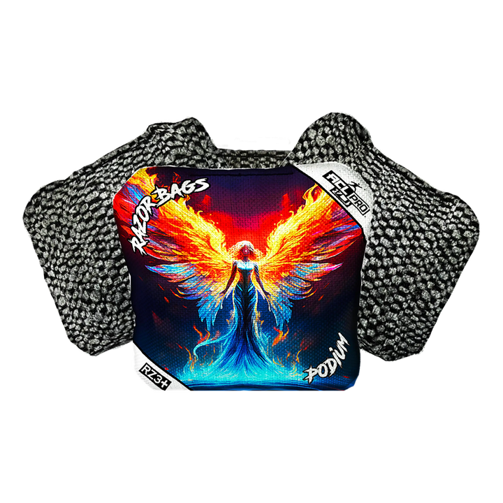 Podium | Flame Angel | ACL PRO Razor Cornhole Bags