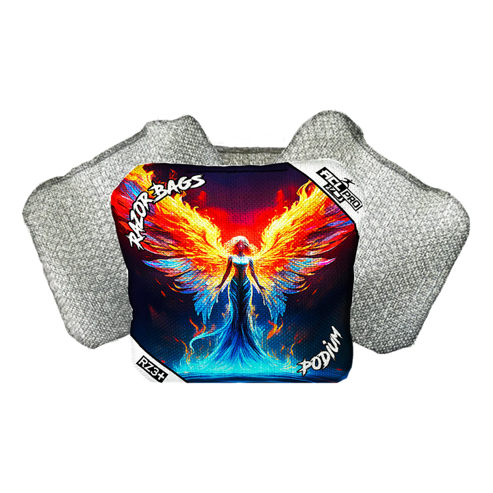 Podium | Flame Angel | ACL PRO Razor Cornhole Bags