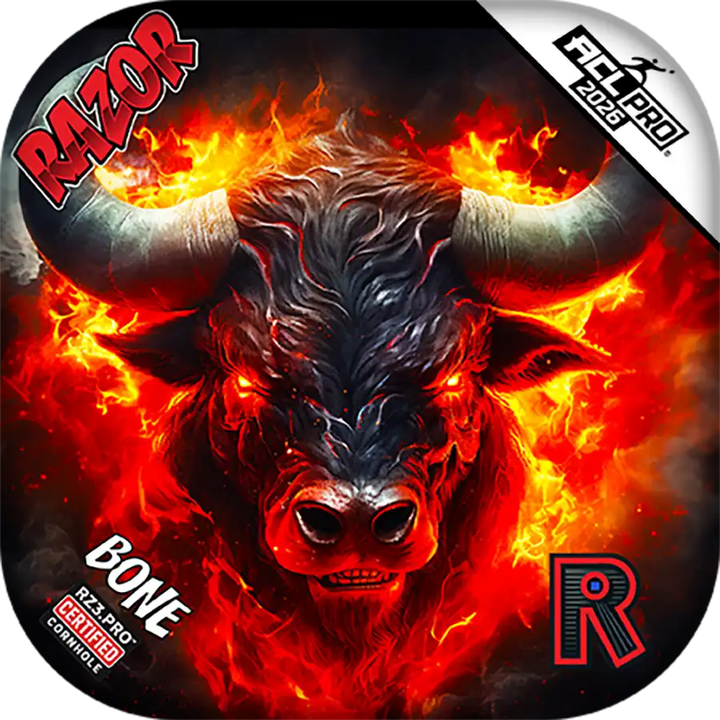 Bone | Fire Buffalo | ACL PRO Razor Cornhole Bags