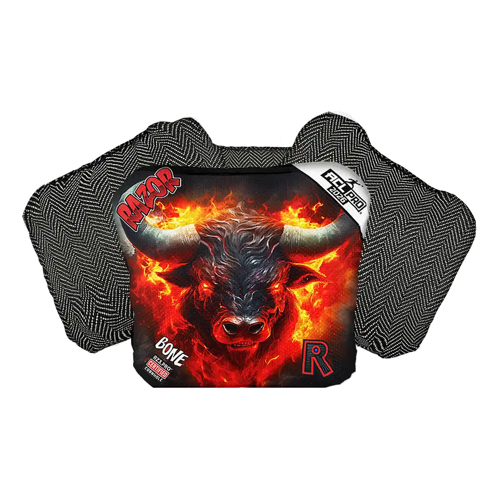 Bone | Fire Buffalo | ACL PRO Razor Cornhole Bags
