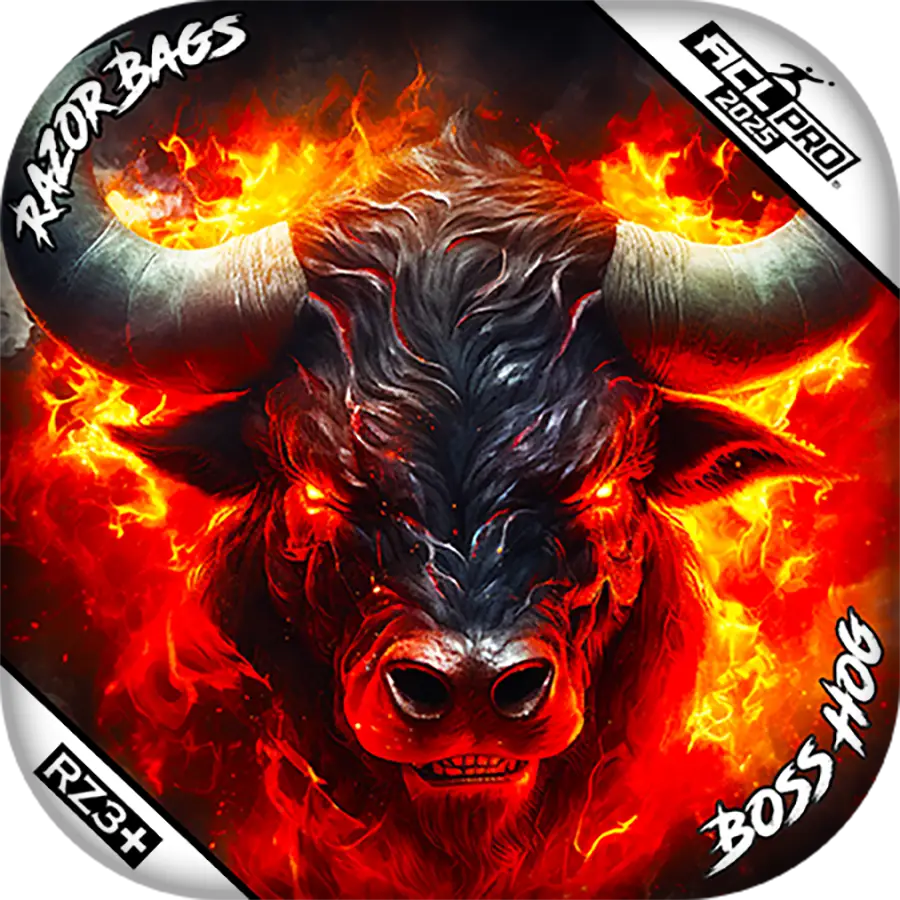 Boss Hog | Fire Buffalo | ACL PRO Cornhole Bags by Razor Bags (Razor Cornhole)