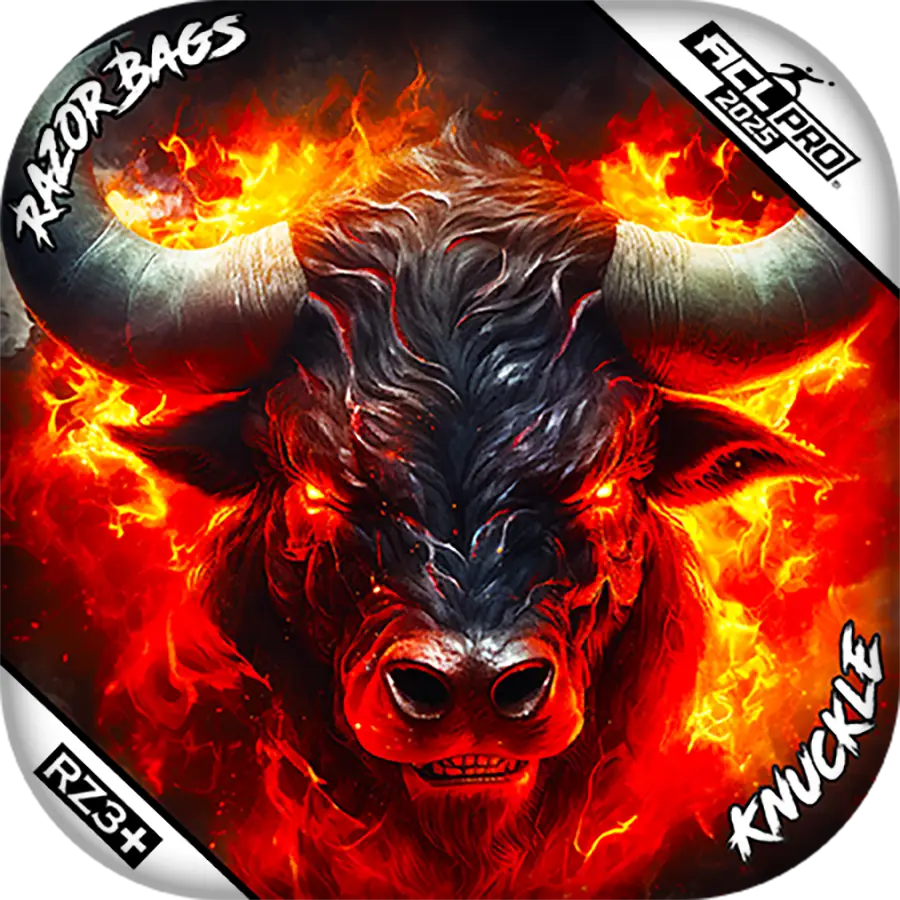 Knuckle | Fire Buffalo | ACL PRO Cornhole Bags by Razor Bags (Razor Cornhole)