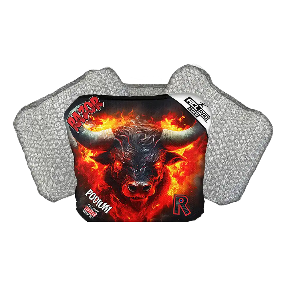 Podium | Fire Buffalo | ACL PRO Razor Cornhole Bags