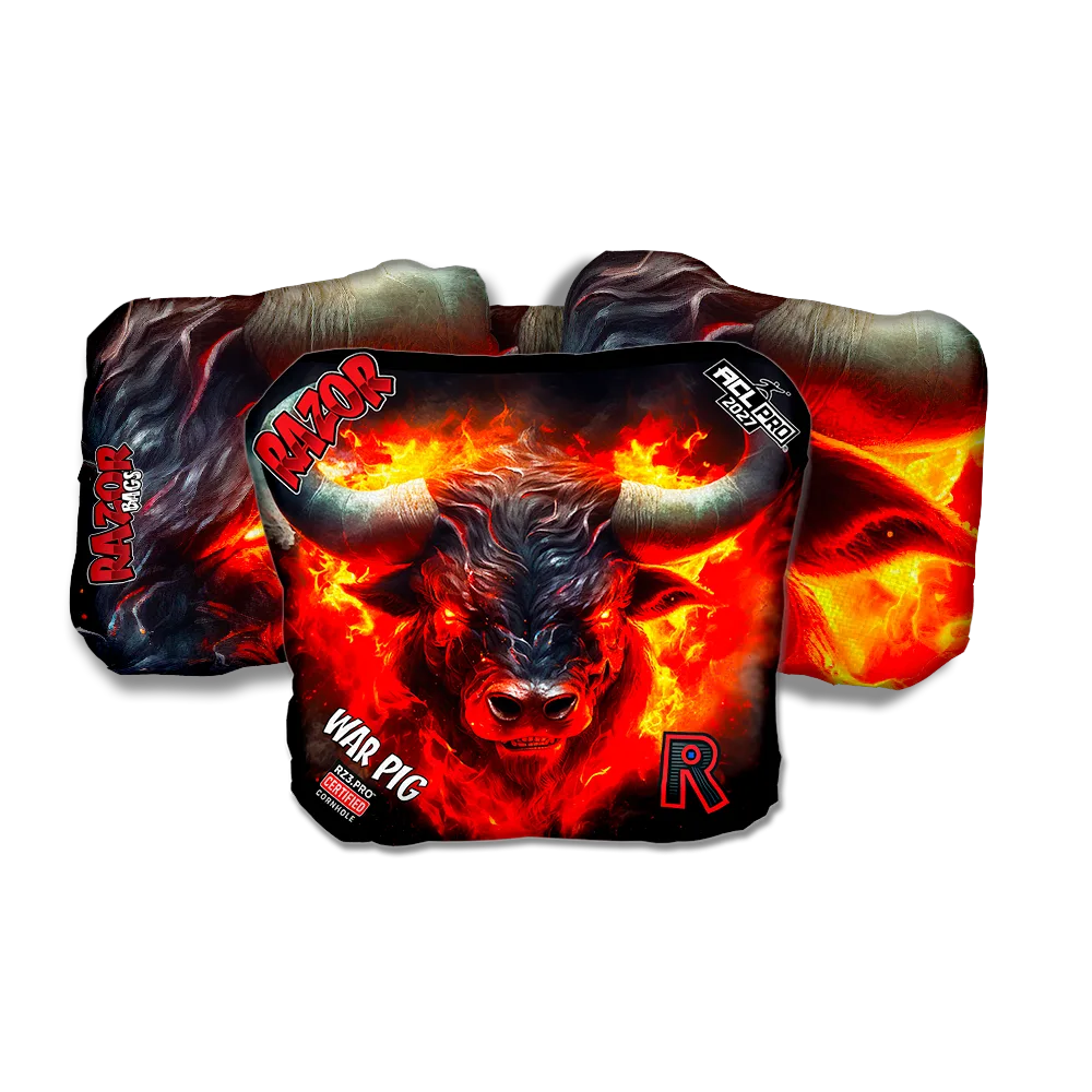 War Pig PRO Fire Buffalo Cornhole Bags