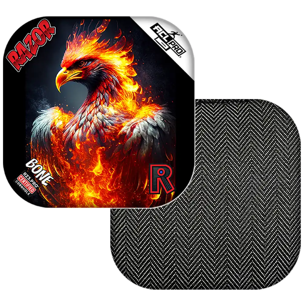 Bone | Fire Phoenix | ACL PRO Razor Cornhole Bags
