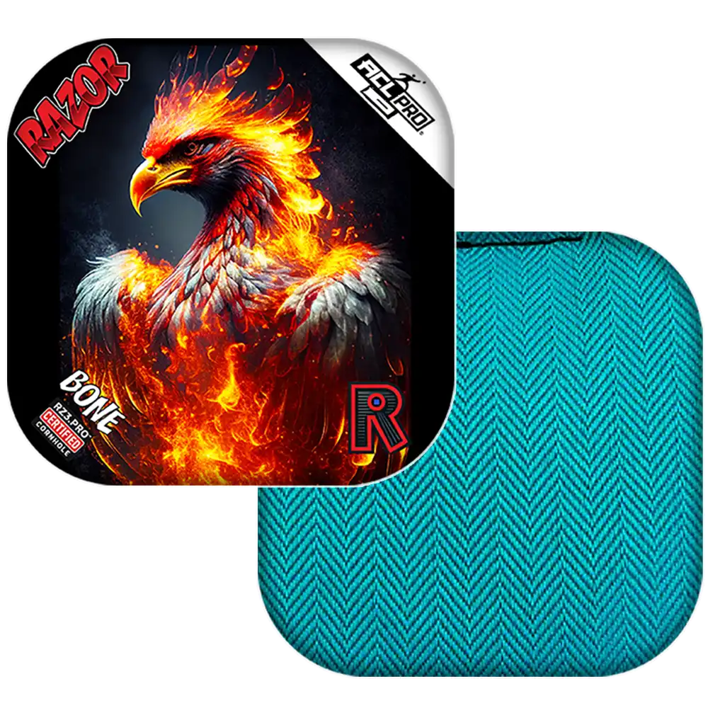 Bone | Fire Phoenix | ACL PRO Razor Cornhole Bags