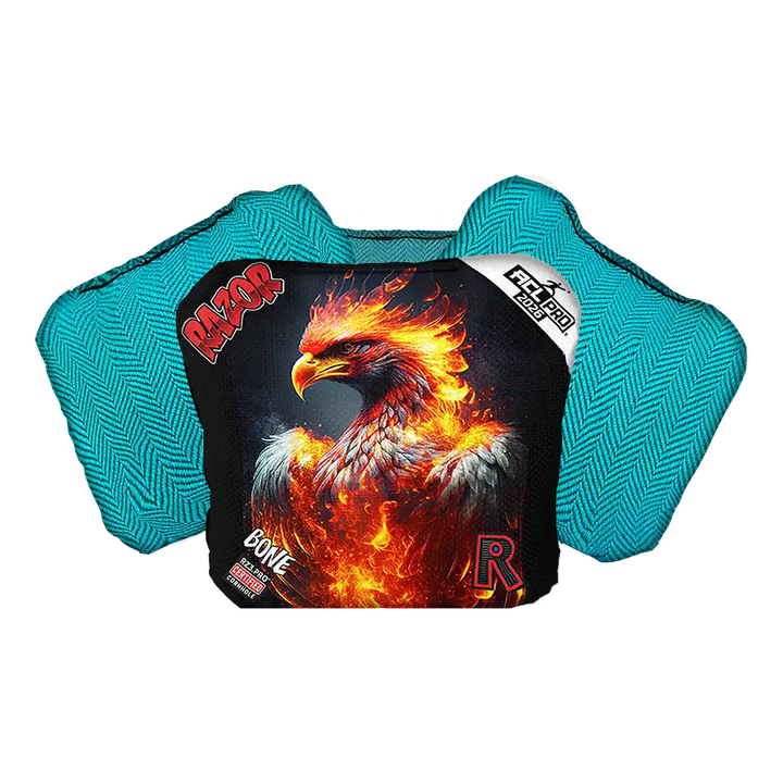 Bone | Fire Phoenix | ACL PRO Razor Cornhole Bags