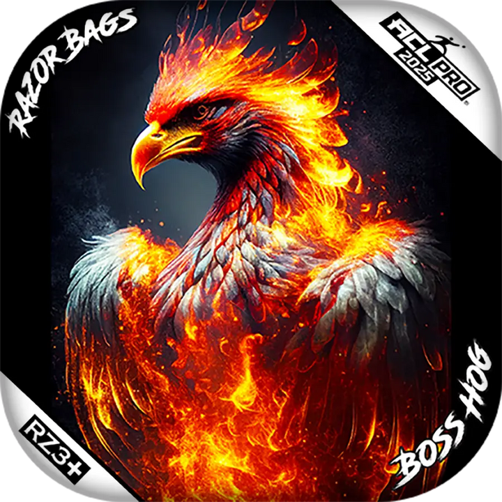 Boss Hog | Fire Phoenix | ACL PRO Cornhole Bags by Razor Bags (Razor Cornhole)