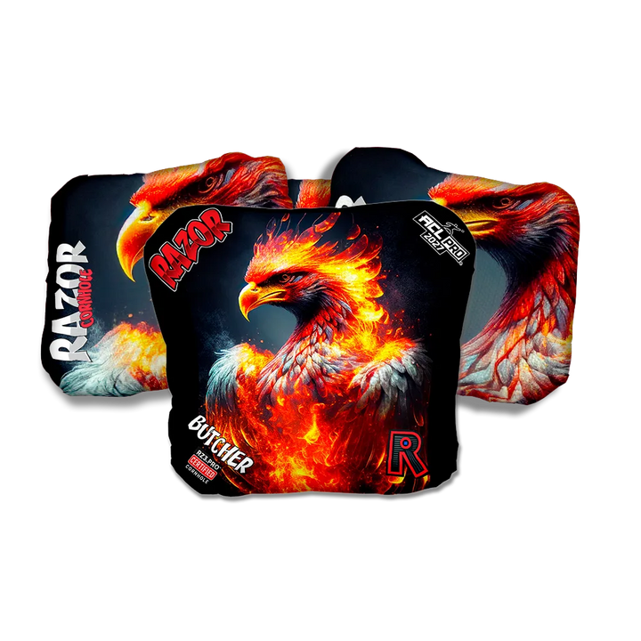 Butcher PRO Fire Phoenix Cornhole Bags