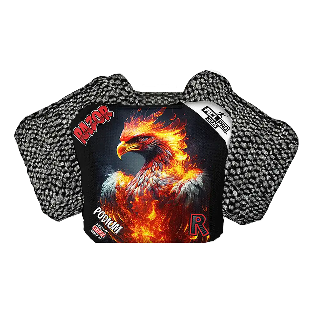 Podium | Fire Phoenix | ACL PRO Razor Cornhole Bags