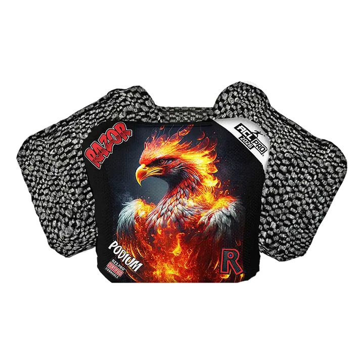 Podium | Fire Phoenix | ACL PRO Razor Cornhole Bags