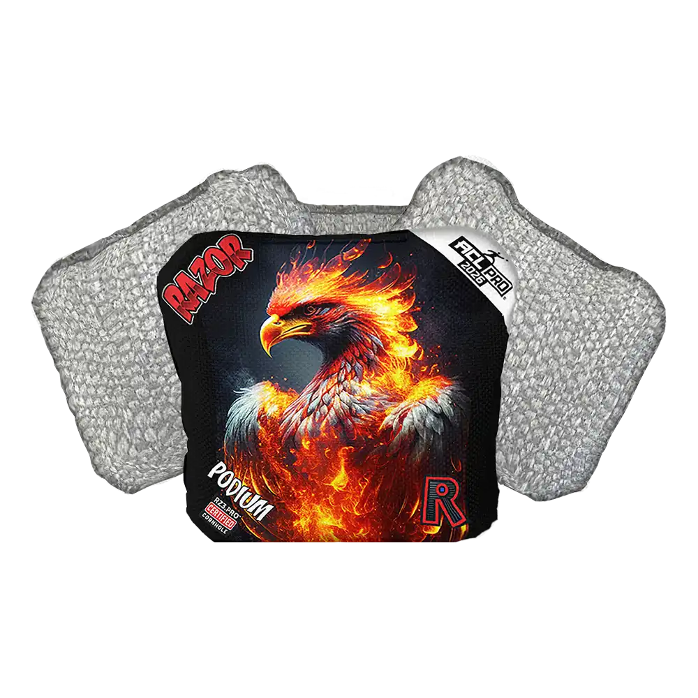 Podium | Fire Phoenix | ACL PRO Razor Cornhole Bags