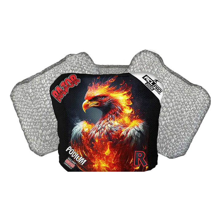Podium | Fire Phoenix | ACL PRO Razor Cornhole Bags