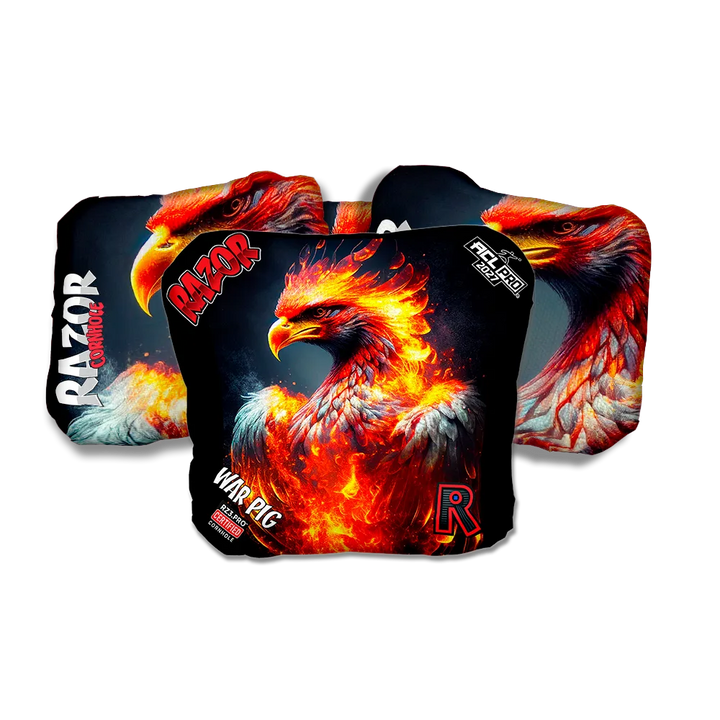 War Pig PRO Fire Phoenix Cornhole Bags