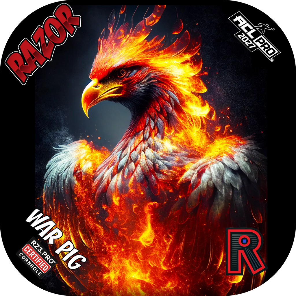 ACL Pro Cornhole Bags 8/6 | Razor War Pig Series Fire Phoenix