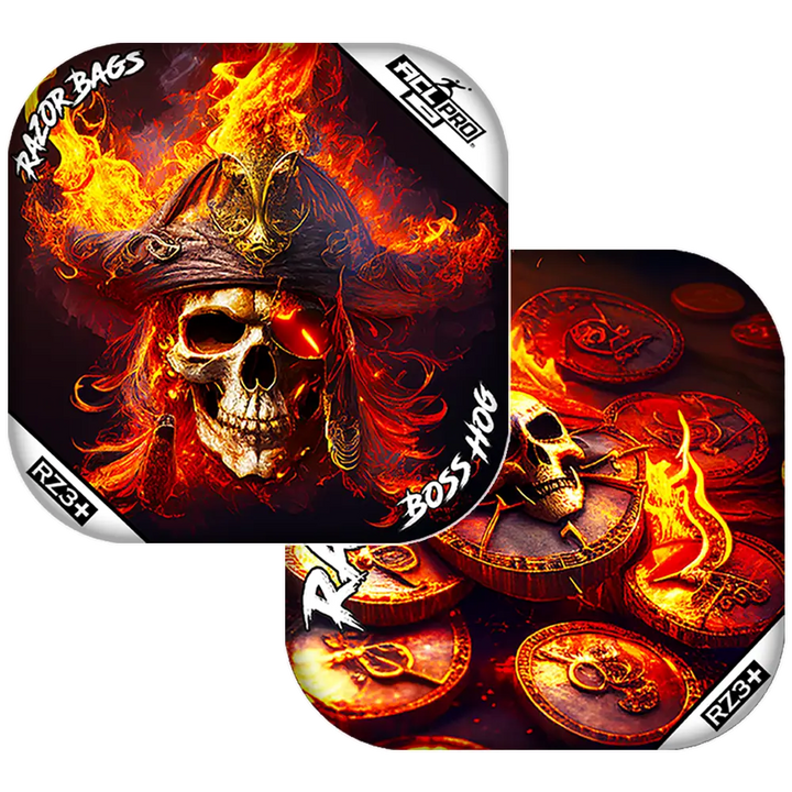 Boss Hog PRO | Fire Pirate | Razor Cornhole Bags