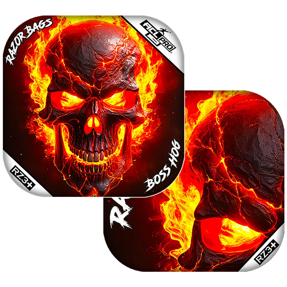 Boss Hog PRO | Fire Skull | Razor ACL Cornhole Bags