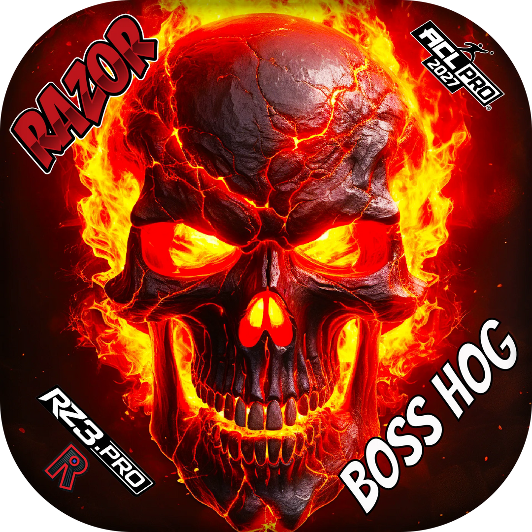 Boss Hog PRO Fire Skull Cornhole Bags