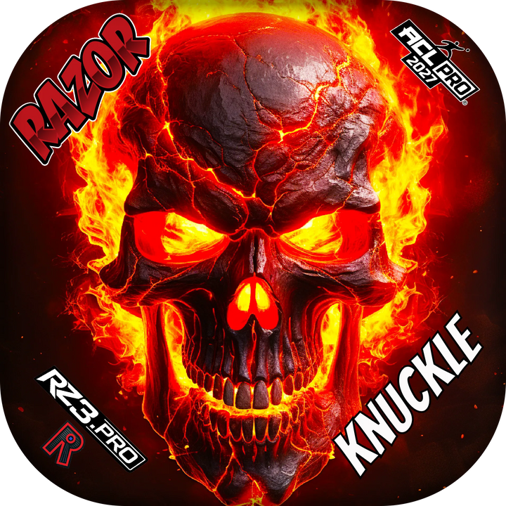 Knuckle PRO Fire Skull Cornhole Bags