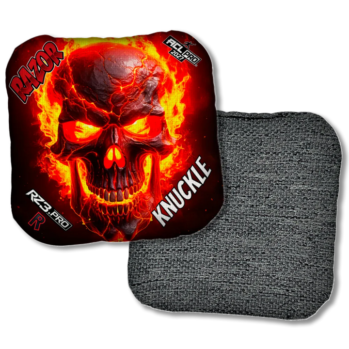 Knuckle PRO Fire Skull Black Back Product View
