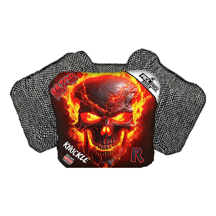 Knuckle | Fire Skull | ACL PRO Razor Cornhole Bags