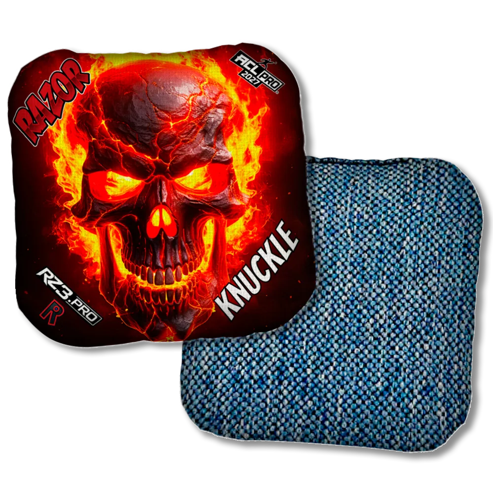 Knuckle PRO Fire Skull Blue Back Product View