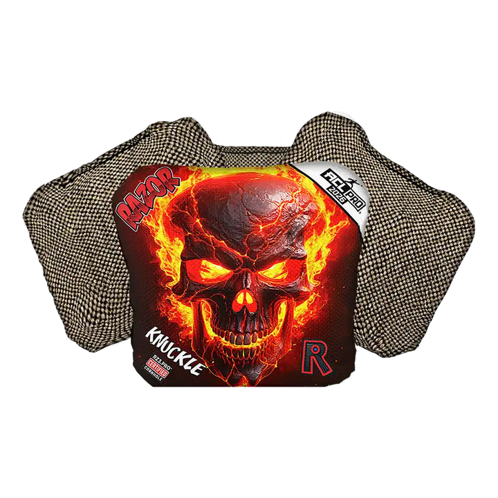 Knuckle | Fire Skull | ACL PRO Razor Cornhole Bags