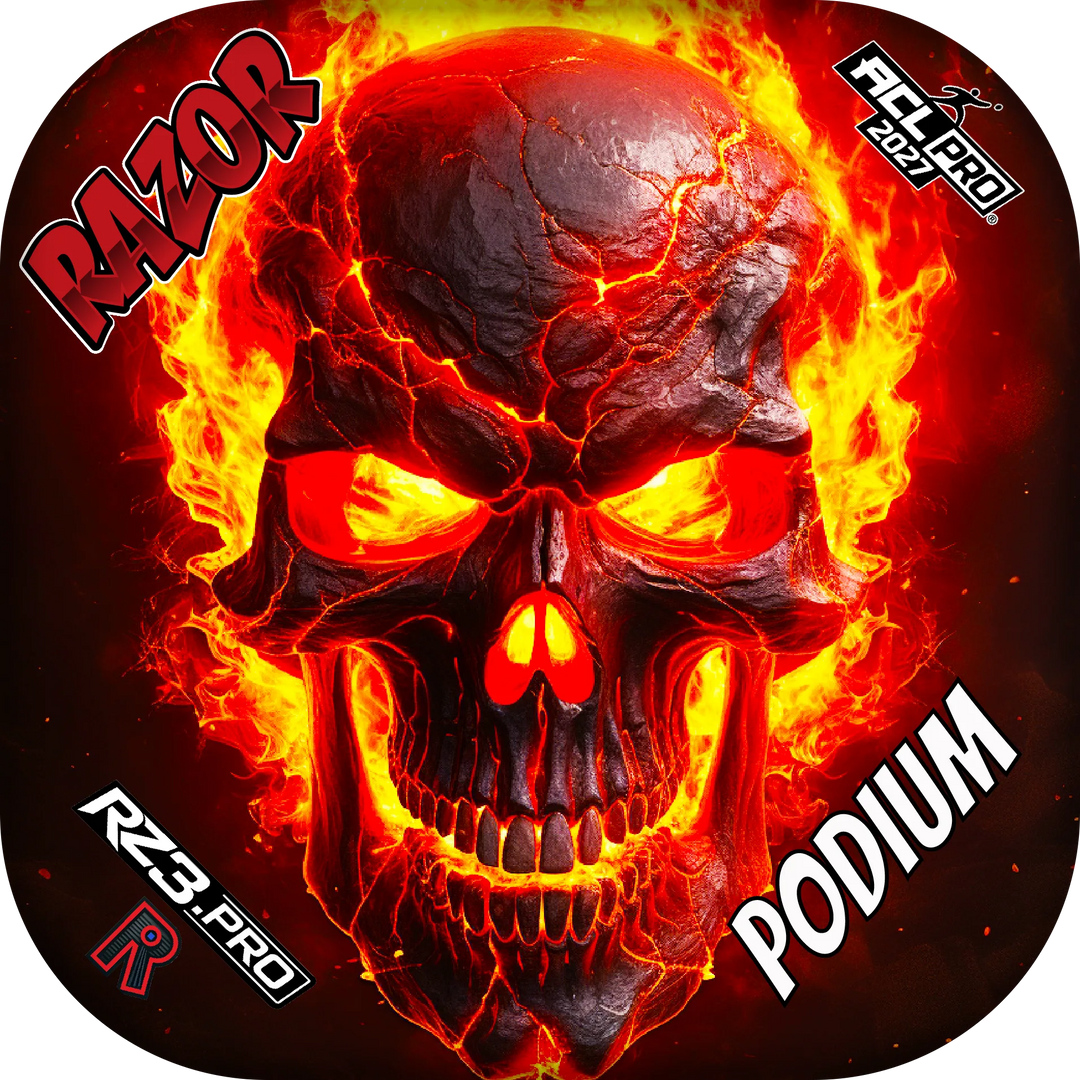 Podium PRO Fire Skull Cornhole Bags