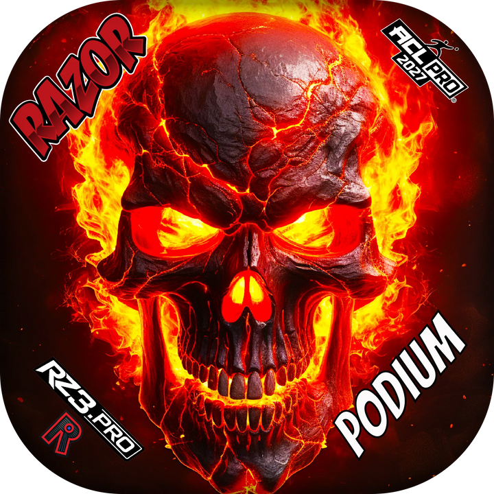 Podium PRO Fire Skull Cornhole Bags