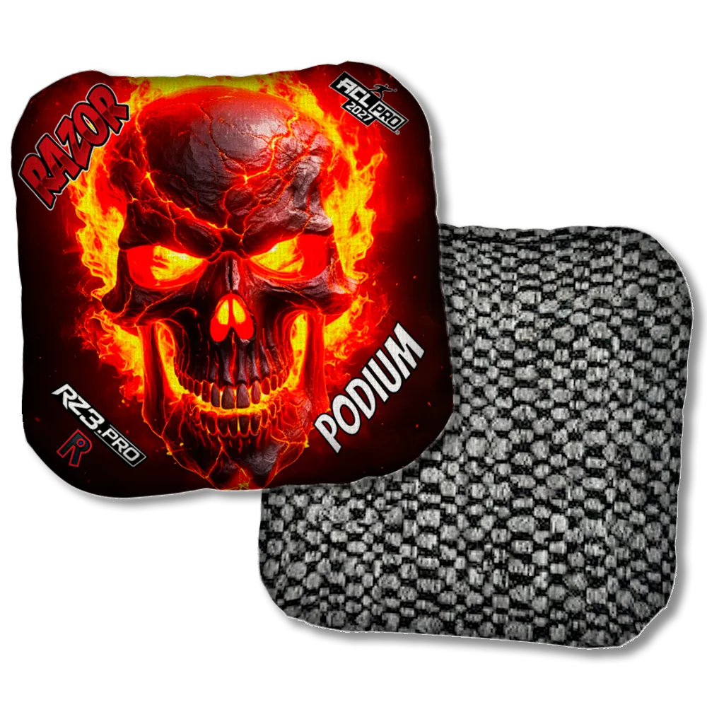 Podium PRO Fire Skull Black Back Product View