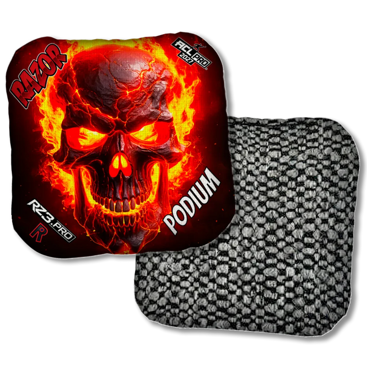 Podium PRO Fire Skull Black Back Product View