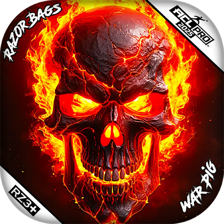 War Pig PRO | Fire Skull | Razor Cornhole Bags