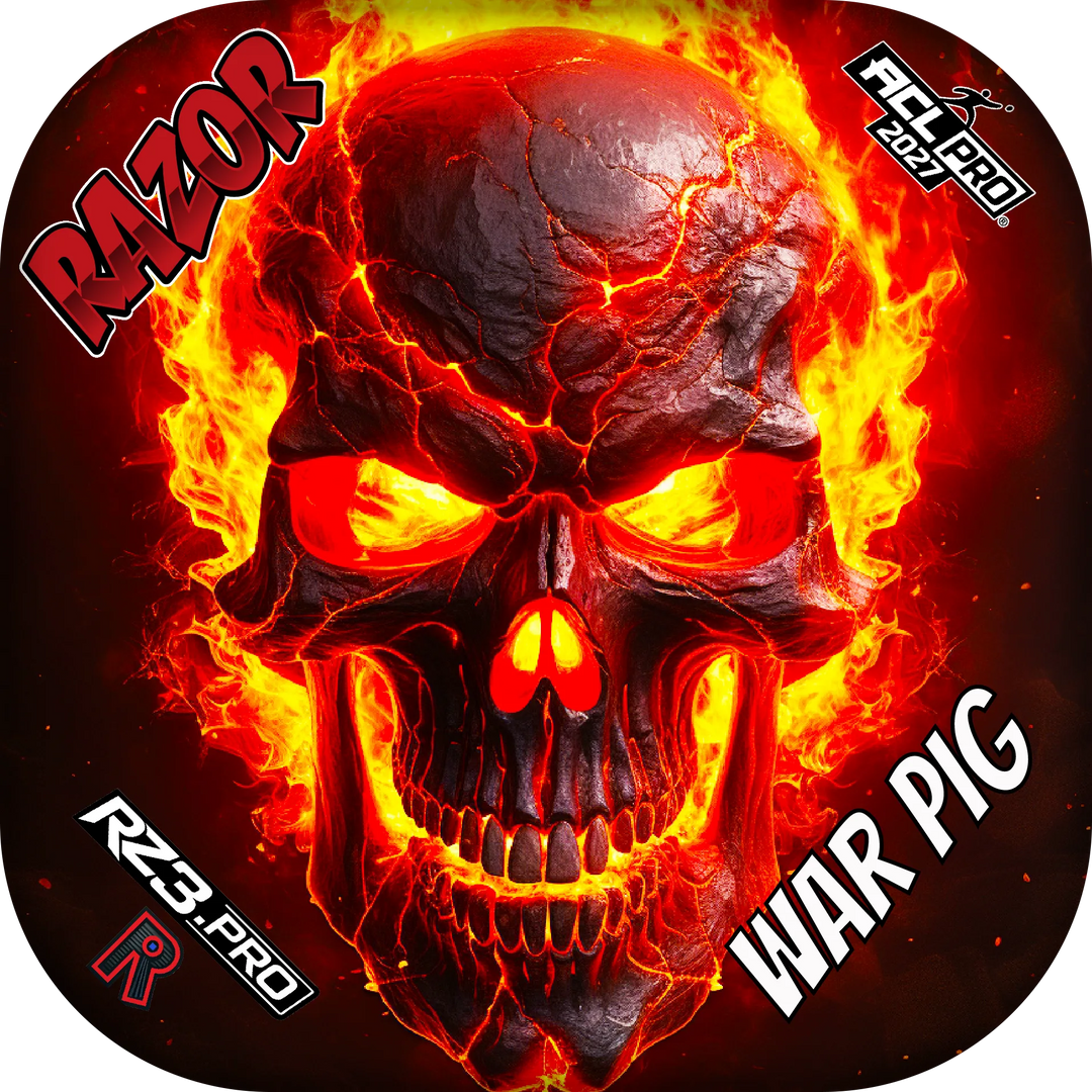 War Pig PRO Fire Skull Cornhole Bags