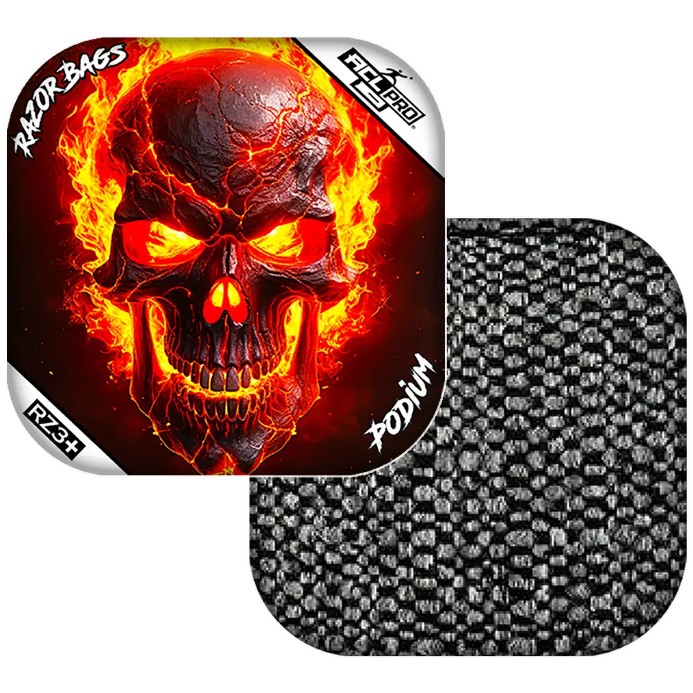 Podium | Fire Skull | ACL PRO Razor Cornhole Bags