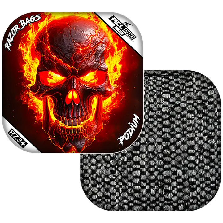 Podium | Fire Skull | ACL PRO Razor Cornhole Bags