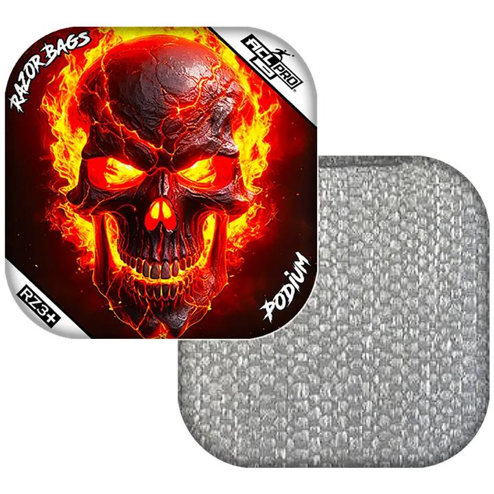 Podium | Fire Skull | ACL PRO Razor Cornhole Bags