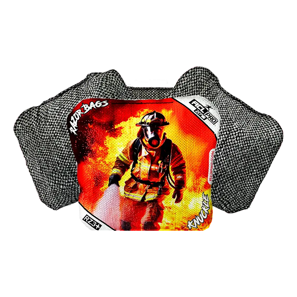 Knuckle | Hero Fireman | ACL PRO Razor Cornhole Bags