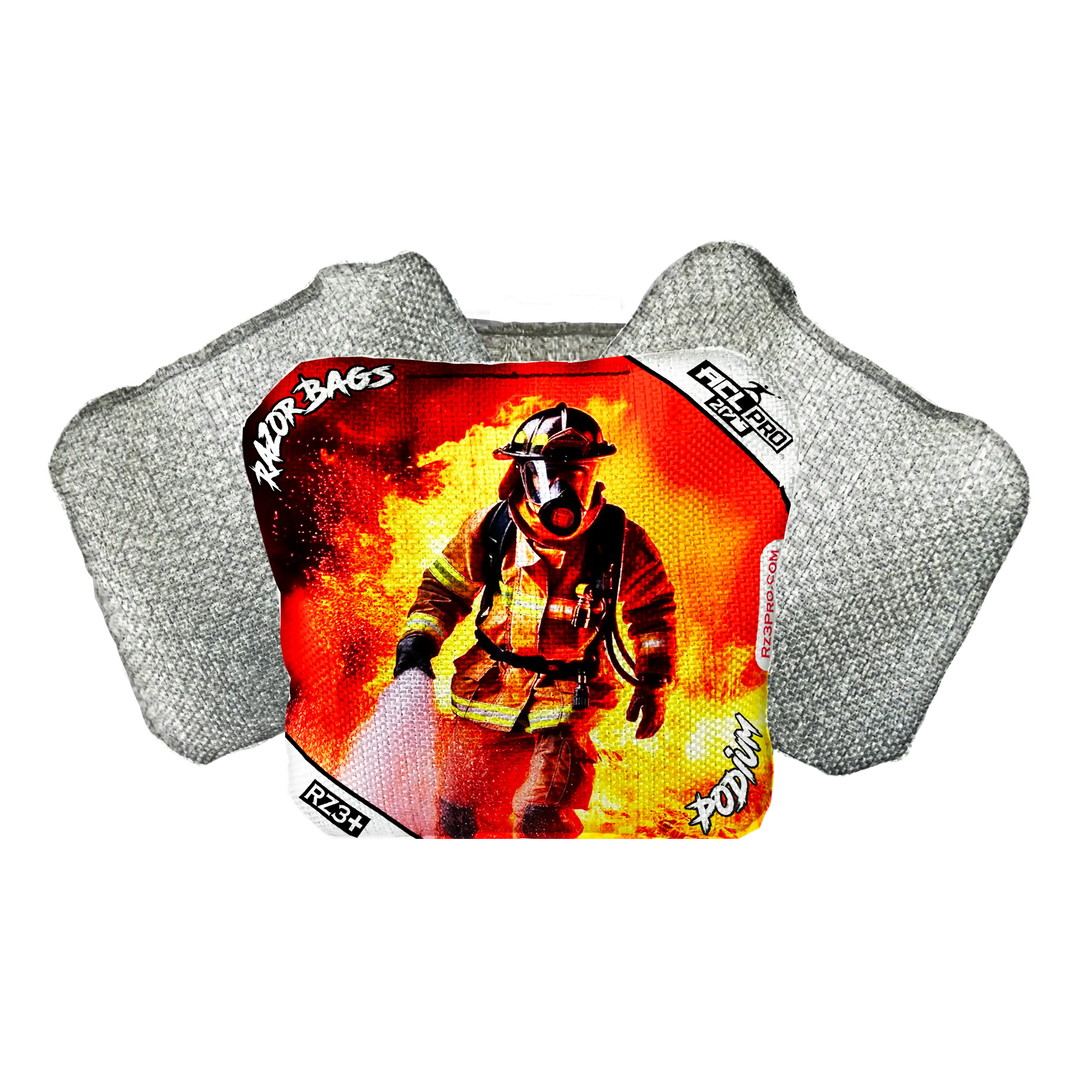 Podium | Hero Fireman | ACL PRO Razor Cornhole Bags