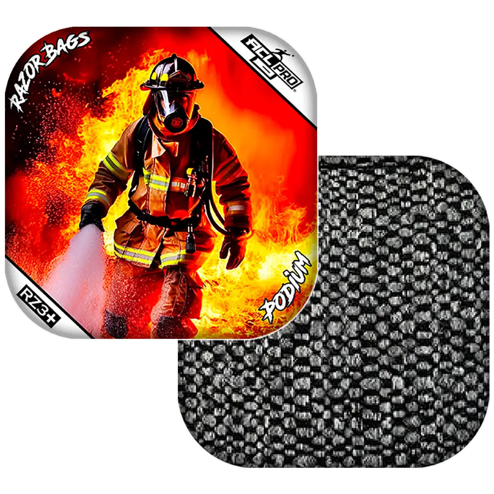 Podium | Hero Fireman | ACL PRO Razor Cornhole Bags