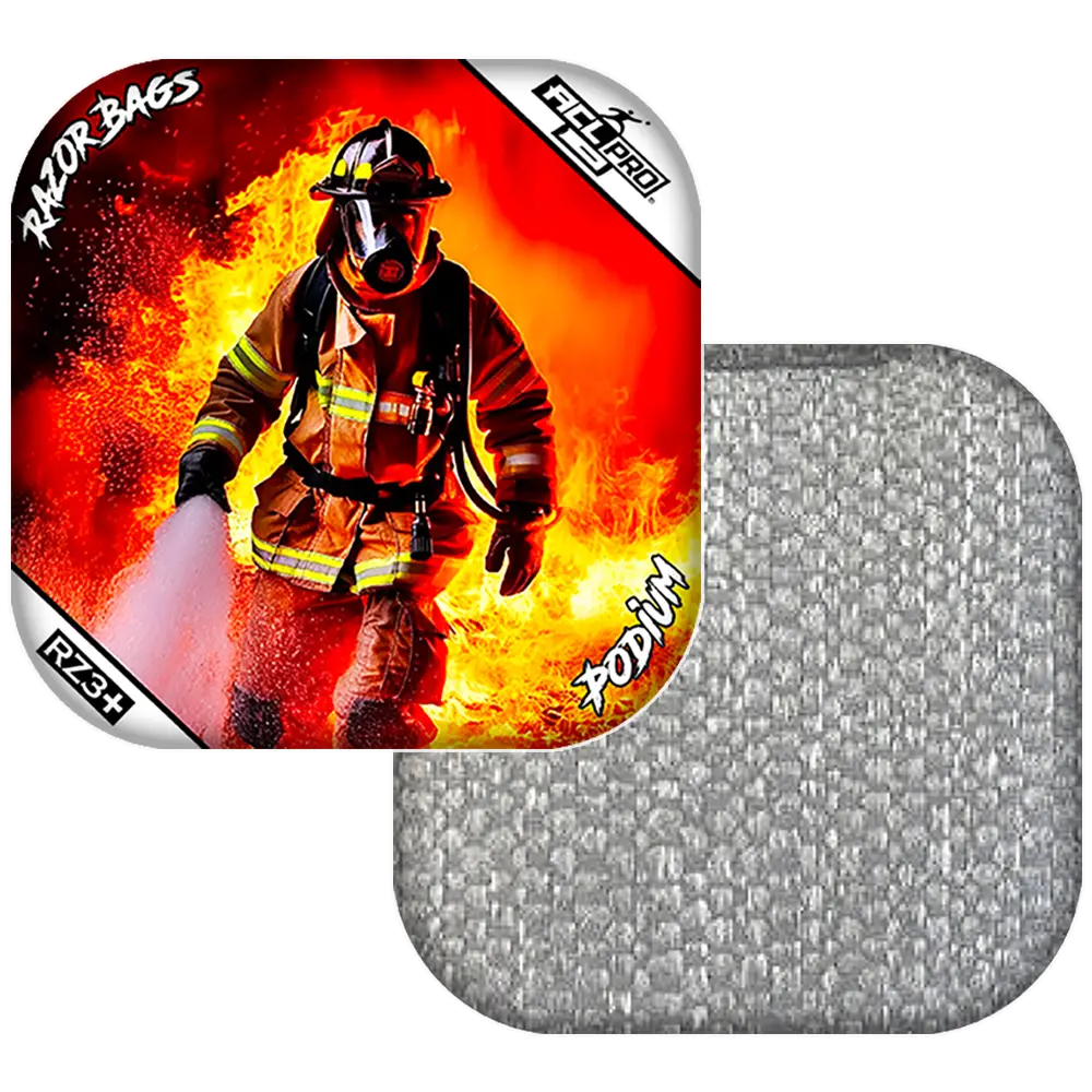 Podium | Hero Fireman | ACL PRO Razor Cornhole Bags