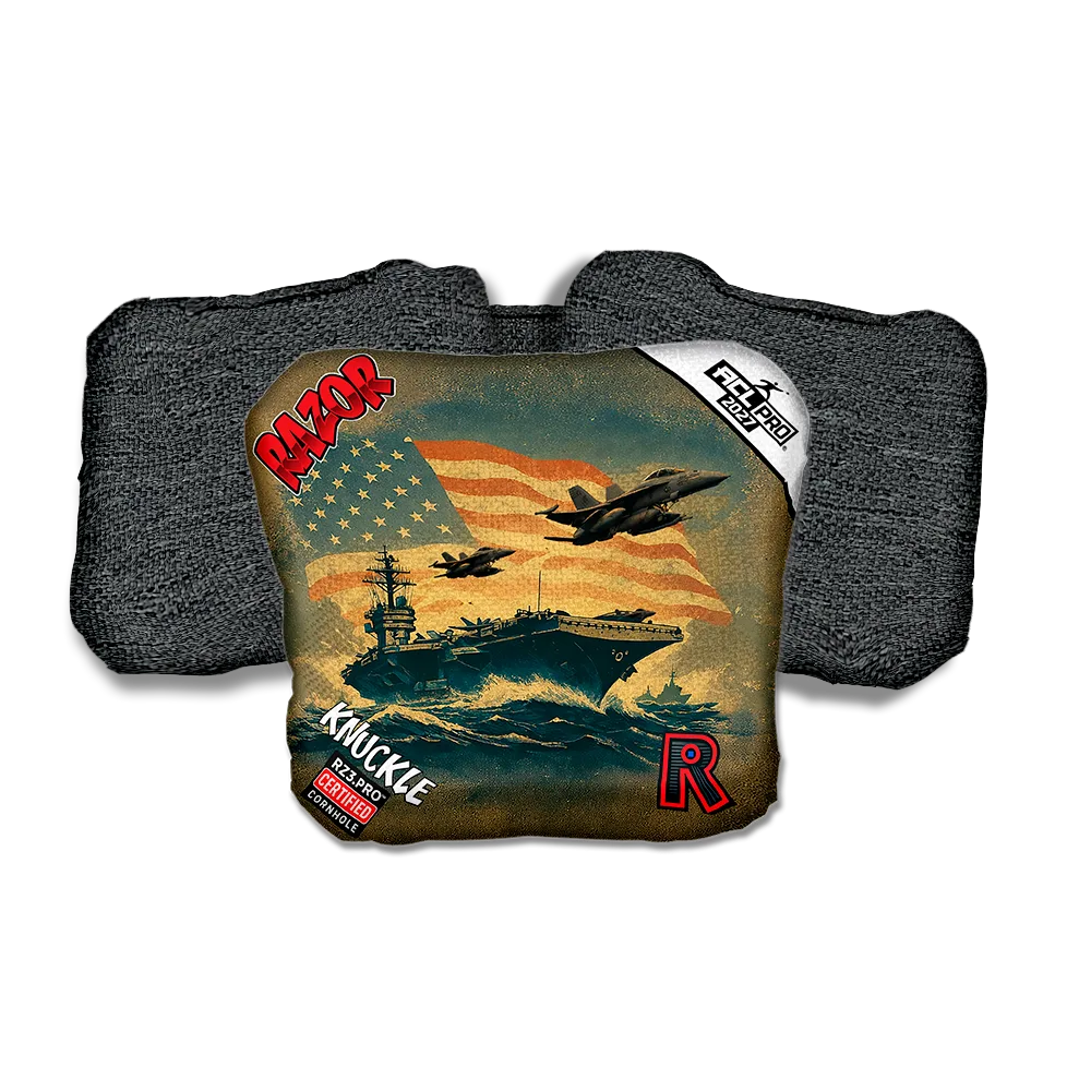 Knuckle PRO Flagship Black Back Cornhole Bags