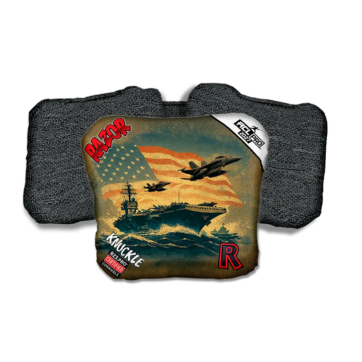 Knuckle PRO Flagship Black Back Cornhole Bags
