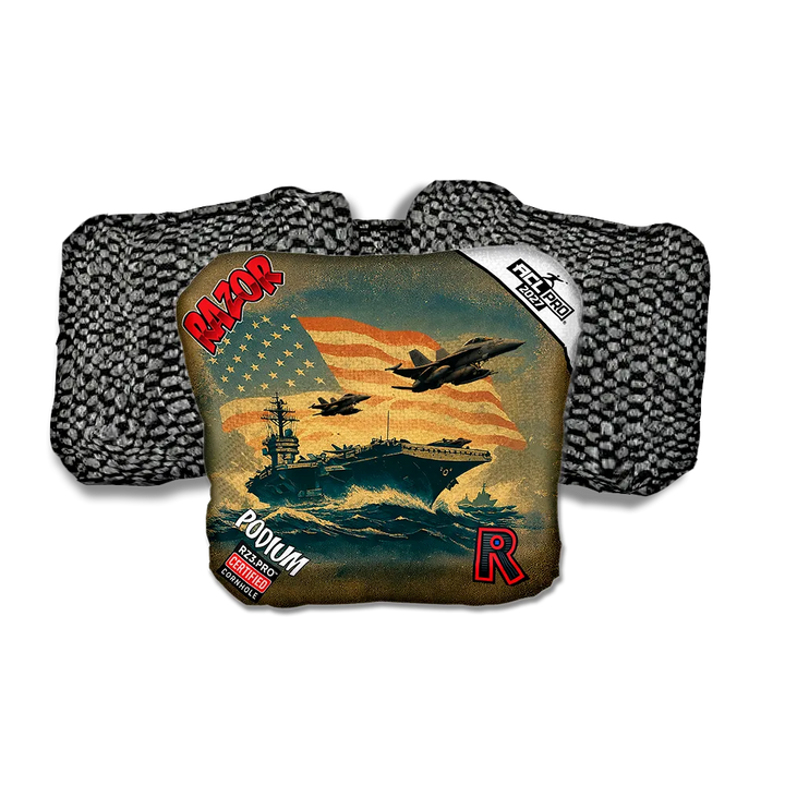 Podium PRO Flagship Black Back Cornhole Bags